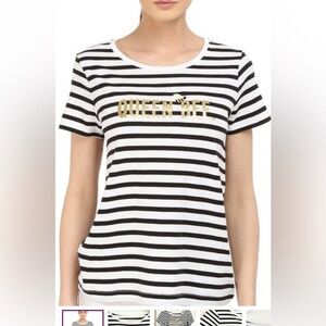 Kate spade queen bee striped tee S Preppy